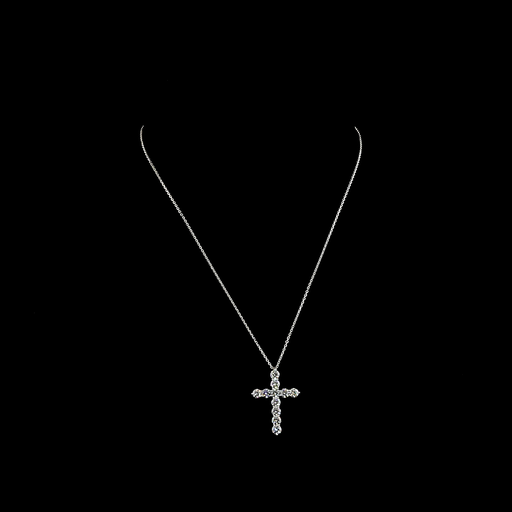 [PD14WSYRD200P] 2.09 Cts 14k White Gold Round Shape Symbol Pendant