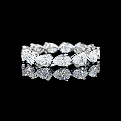 [EB14WPS200PEW] 2.05 Cts 14k White Gold Pear Shape Eternity Band Eternity Band