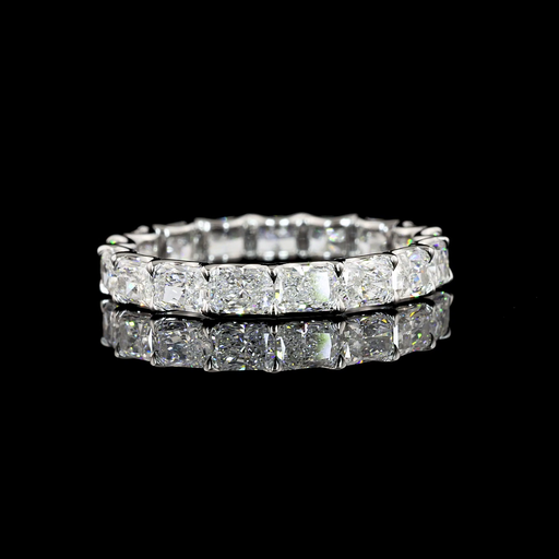 [EB14WRAD250PEW] 2.41 Cts 14k White Gold Radiant Shape Eternity Band Eternity Band