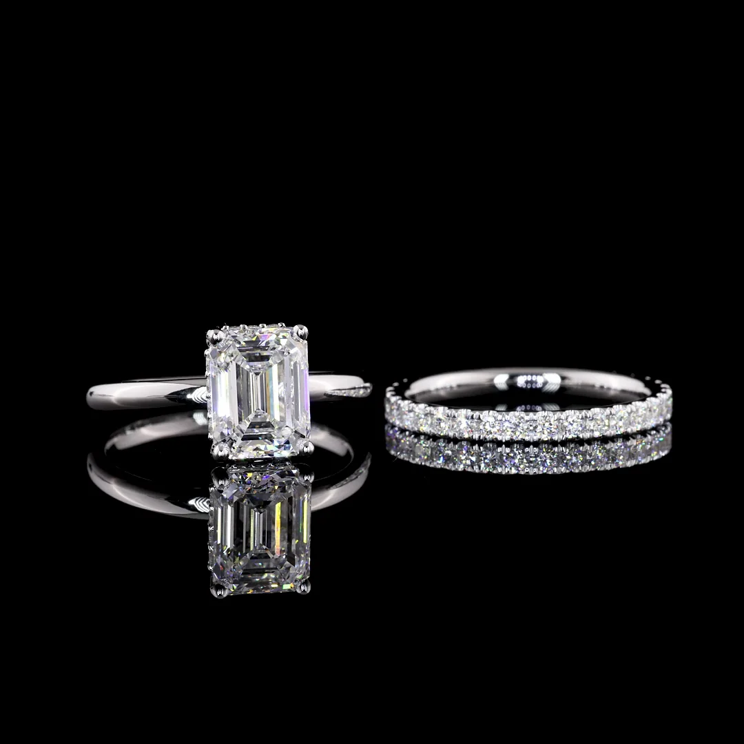 0.6 Cts 14k White Gold Round Shape Eternity Band Eternity Band