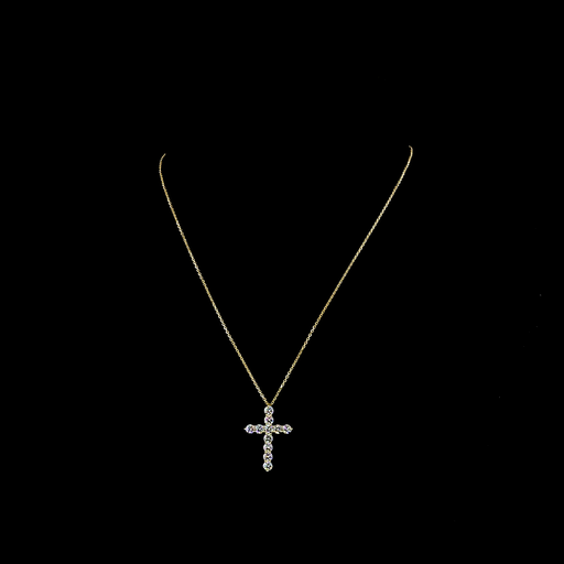 [PD14YSYRD150P] 1.57 Cts 14k Yellow Gold Round Shape Symbol Pendant