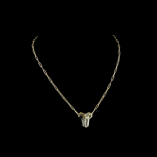 [PD14Y_300BNS] 3.13 Cts 14k Yellow Gold Shape Pendant Pendant