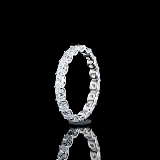 [EB14WRAD175PEW] 1.89 Cts 14k White Gold Radiant Shape Eternity Band Eternity Band