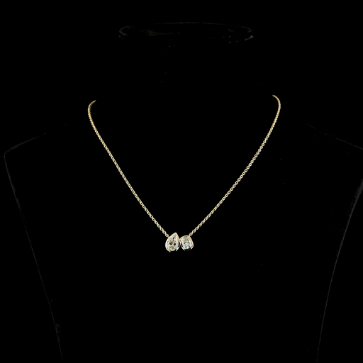 [PD14Y250BNS] 2.51 Cts 14k Yellow Gold Mix Shape Pendant Pendant
