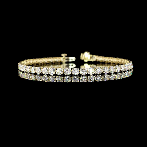 [BC14YTSRD850P] 8.82 Cts 14k Yellow Gold Round Shape Tennis Bracelet