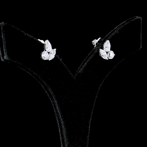 [ER14WSDPS175P] 1.88 Cts 14k White Gold Pear Shape Studs Earring