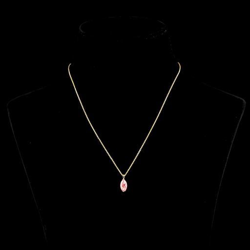 [PD14YSOMQFVP150PEW] 1.53 Cts 14k Yellow Gold Marquise Shape Solitaire Pendant