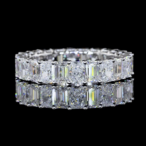 [EB14W350PNS] 3.6 Cts 14k White Gold Mix Shape Eternity Band Eternity Band