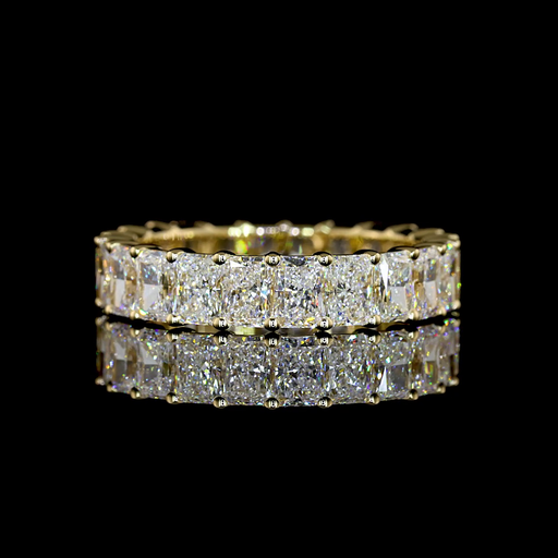 [EB14YRAD350PNS] 3.5 Cts 14k Yellow Gold Radiant Shape Eternity Band Eternity Band