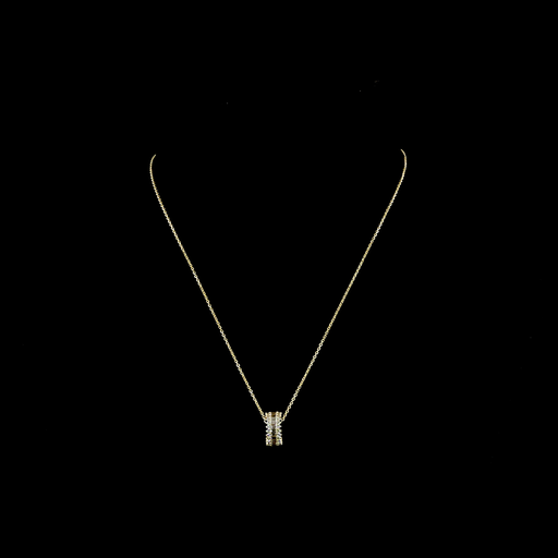 [PD14Y100PEW] 1.25 Cts 14k Yellow Gold Mix Shape Pendant Pendant
