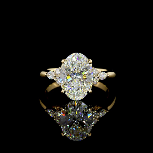 [RG14YSP300PNS] 3.24 Cts 14k Yellow Gold Mix Shape Special Ring