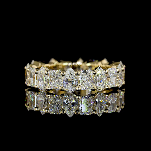 [EB14Y275PNS] 2.93 Cts 14k Yellow Gold Mix Shape Eternity Band Eternity Band