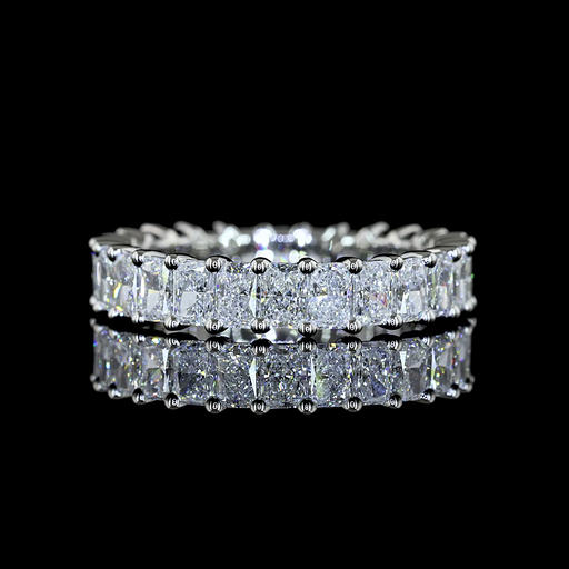 [EBPRAD250PNS] 2.69 Cts Platinum Radiant Shape Eternity Band Eternity Band