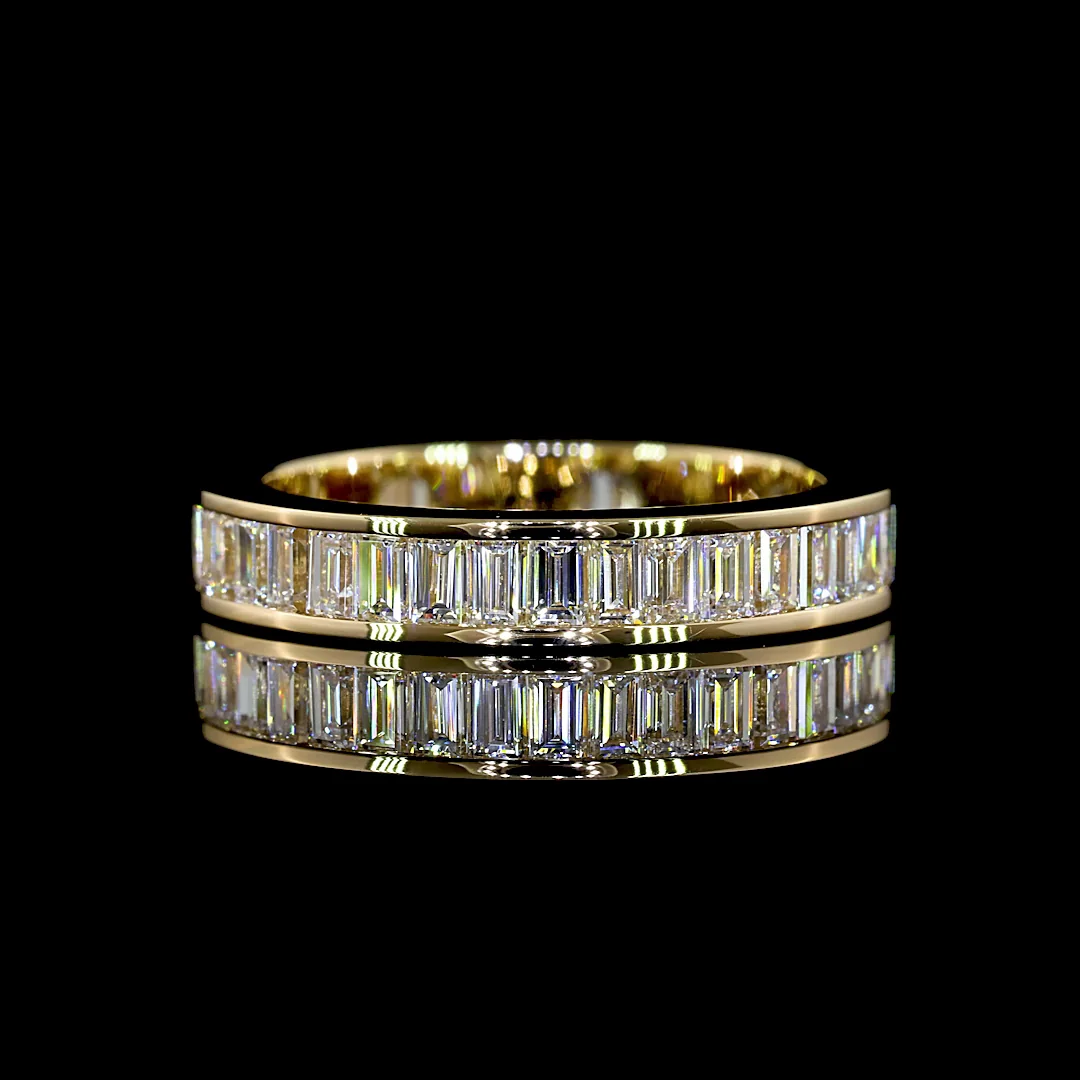 1.9 Cts 14k Yellow Gold Baguette Shape Eternity Band Eternity Band