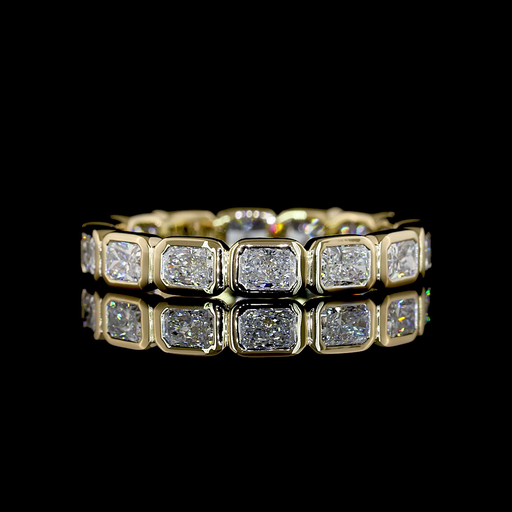 [EB14YRAD175BEW] 1.78 Cts 14k Yellow Gold Radiant Shape Eternity Band Eternity Band