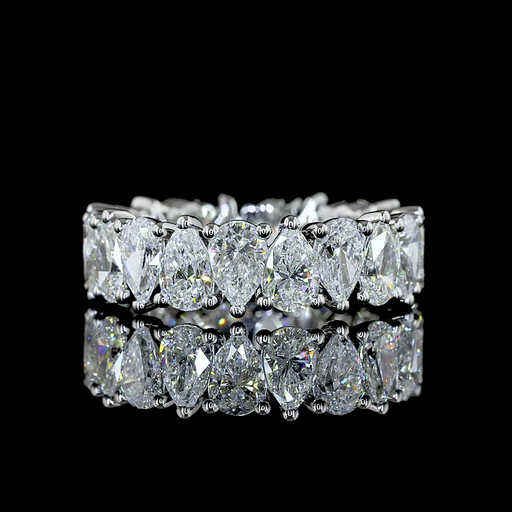 [EBPPS450PNS] 4.56 Cts Platinum Pear Shape Eternity Band Eternity Band