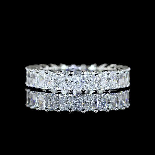 [EBPRAD275PNS] 2.85 Cts Platinum Radiant Shape Eternity Band Eternity Band