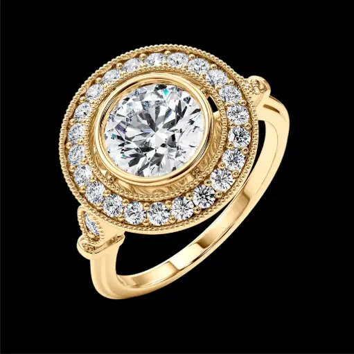 Round Engagement Ring Style ENG507