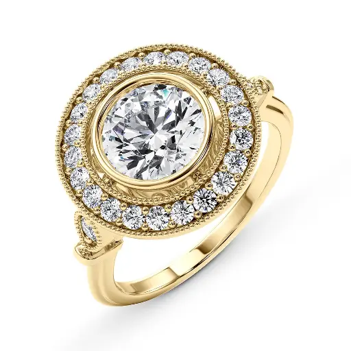Round Engagement Ring Style ENG507