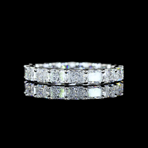 [EBPRAD175UPEW] 1.84 Cts Platinum Radiant Shape Eternity Band Eternity Band