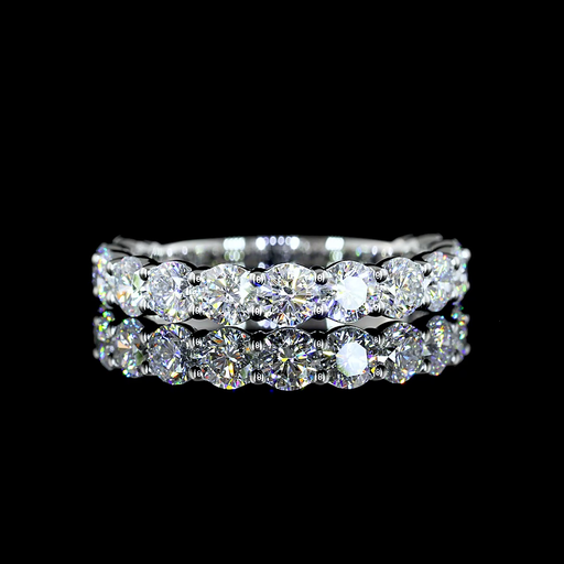 [EBP3/4RD150P] 1.46 Cts Platinum Round Shape 3/4 Band Eternity Band