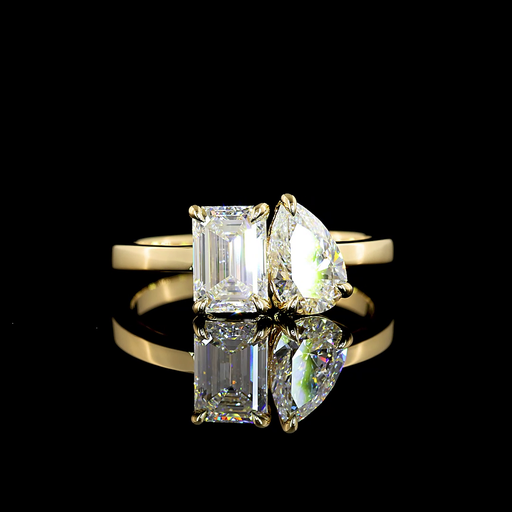 [RG14YSP175PNS] 1.77 Cts 14k Yellow Gold Mix Shape Special Ring