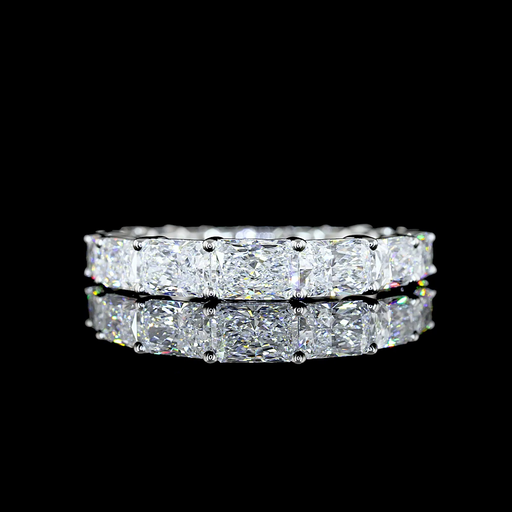[EBPSPRAD300PEW] 2.92 Cts Platinum Radiant Shape Special Eternity Band