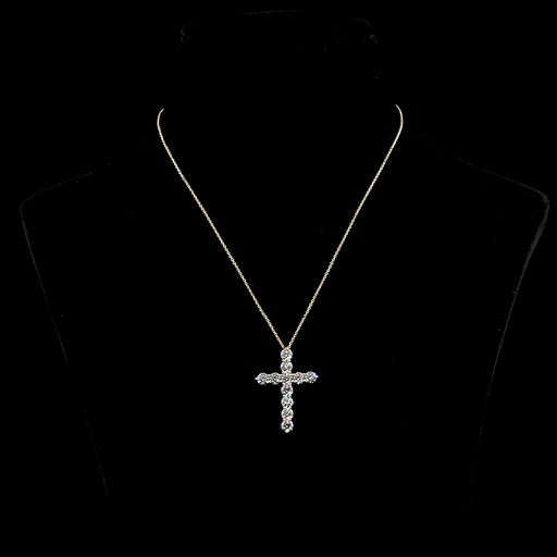 [PD14YSYRD350P] 3.61 Cts 14k Yellow Gold Round Shape Symbol Pendant