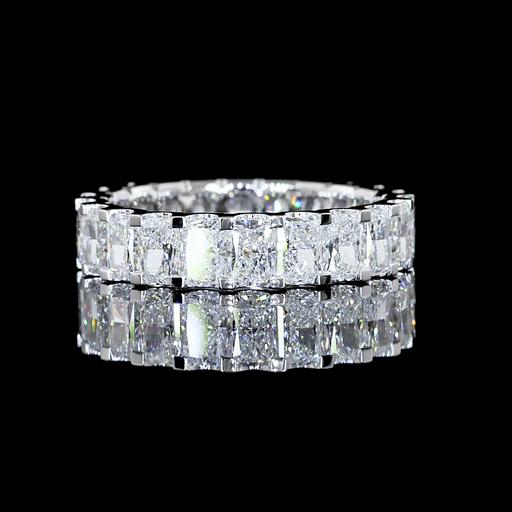 [EB14WRAD350PMNS] 3.54 Cts 14k White Gold Radiant Shape Eternity Band Eternity Band