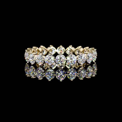 [EB14YRD175P] 1.76 Cts 14k Yellow Gold Round Shape Eternity Band Eternity Band