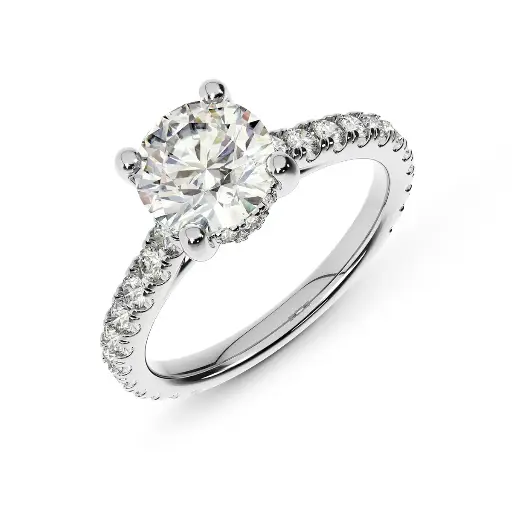The Signature Round Brilliant Engagement Ring Style ENG313