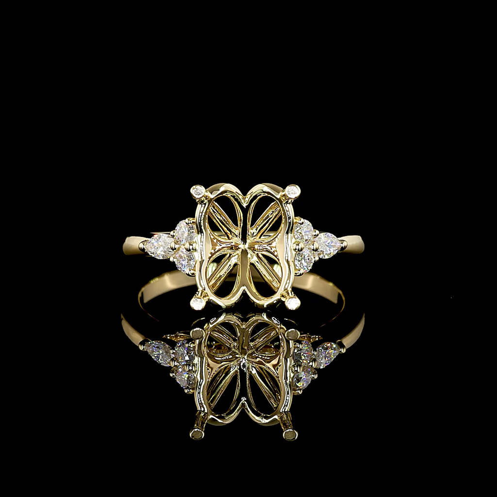 0.24 Cts 14k Yellow Gold Shape Special Ring