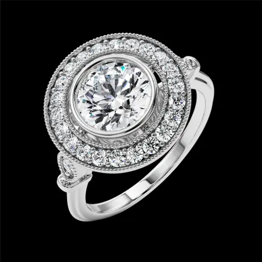 Round Engagement Ring Style ENG507