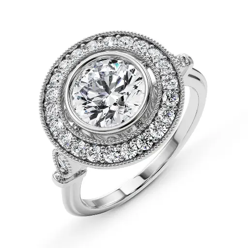 Round Engagement Ring Style ENG507