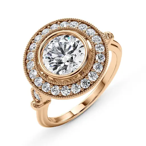 Round Engagement Ring Style ENG507