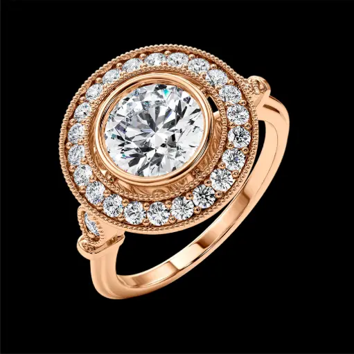 Round Engagement Ring Style ENG507