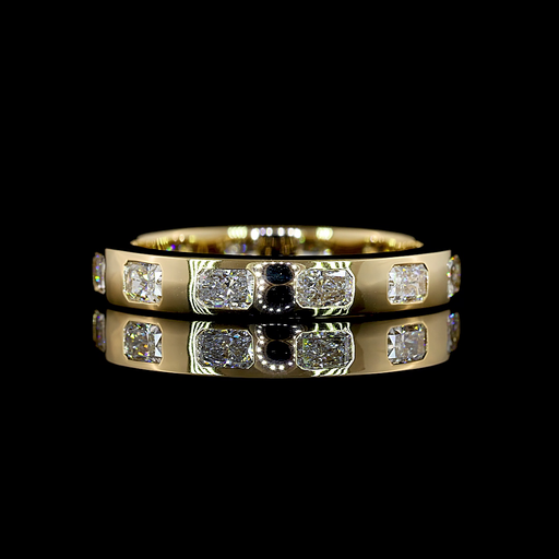 [EB14YRAD100FEW] 1.12 Cts 14k Yellow Gold Radiant Shape Eternity Band Eternity Band